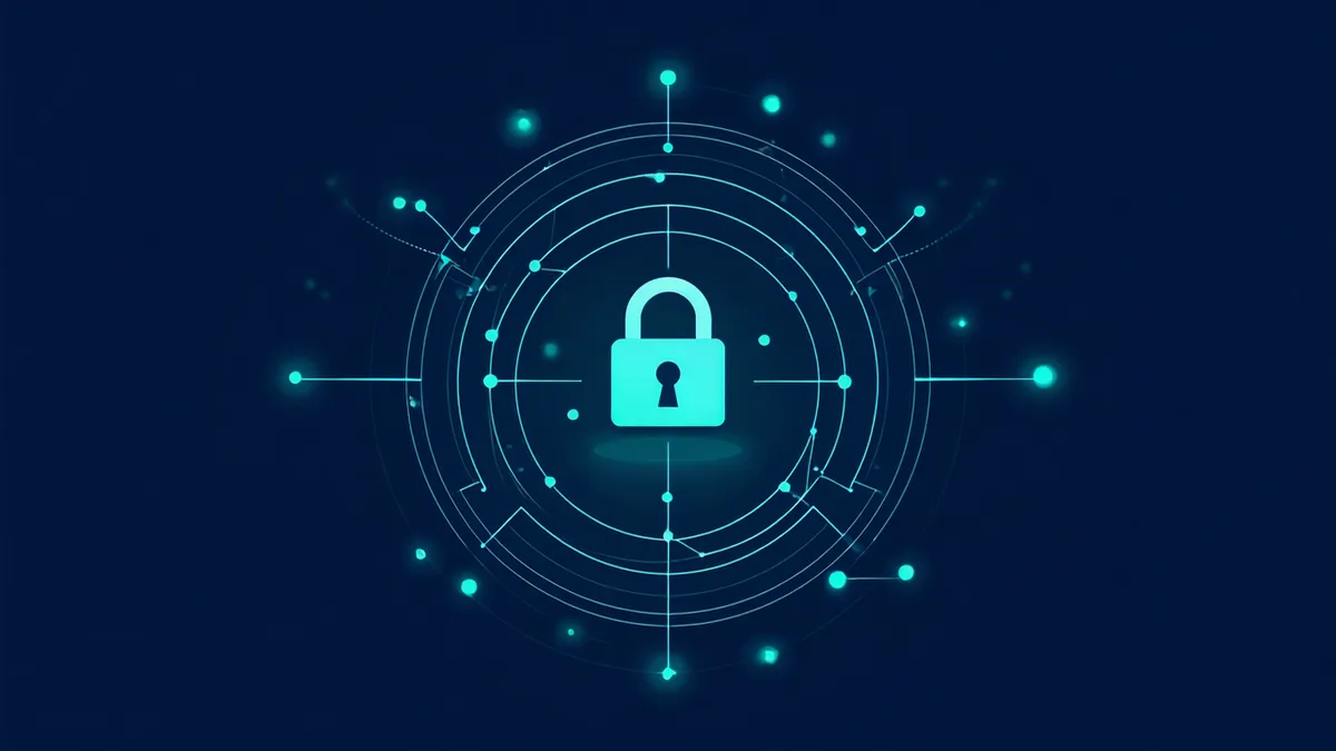 Abstract concept illustration representing data sovereignty and security within enterprise AI systems