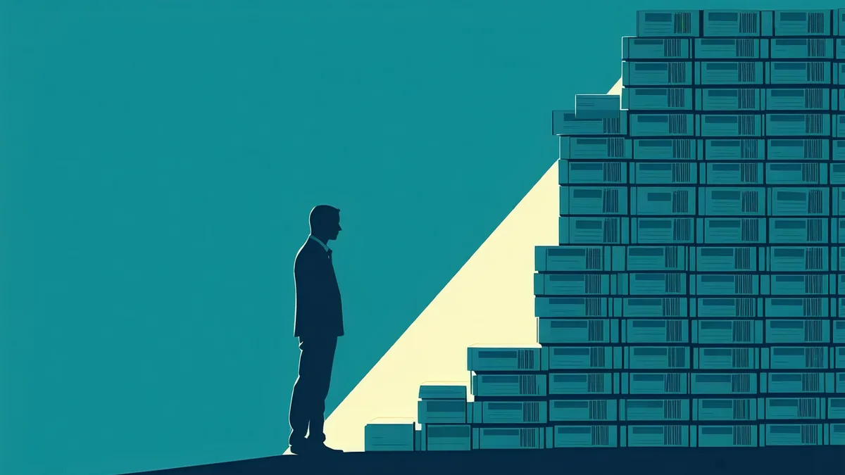 Abstract concept illustration representing an HR knowledge base being accessed instantly by employees